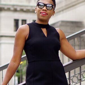 Ann Taylor Loft Keyhole sheath Dress Size 12